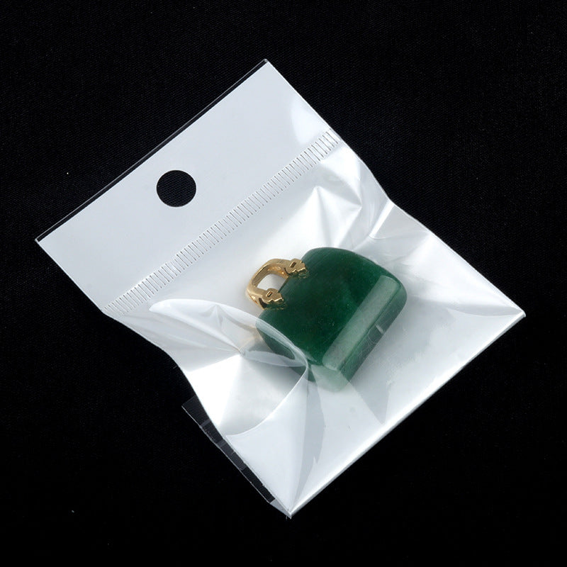 Wholesale Natural Crystal Stone Mini Handbag Bag Decoration